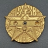 1938 ROA Club Telematic Brass Decoder Badge
